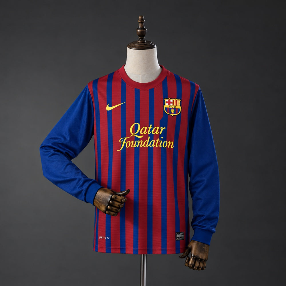 Barcelona 11/12 Home Long Sleeves Retro