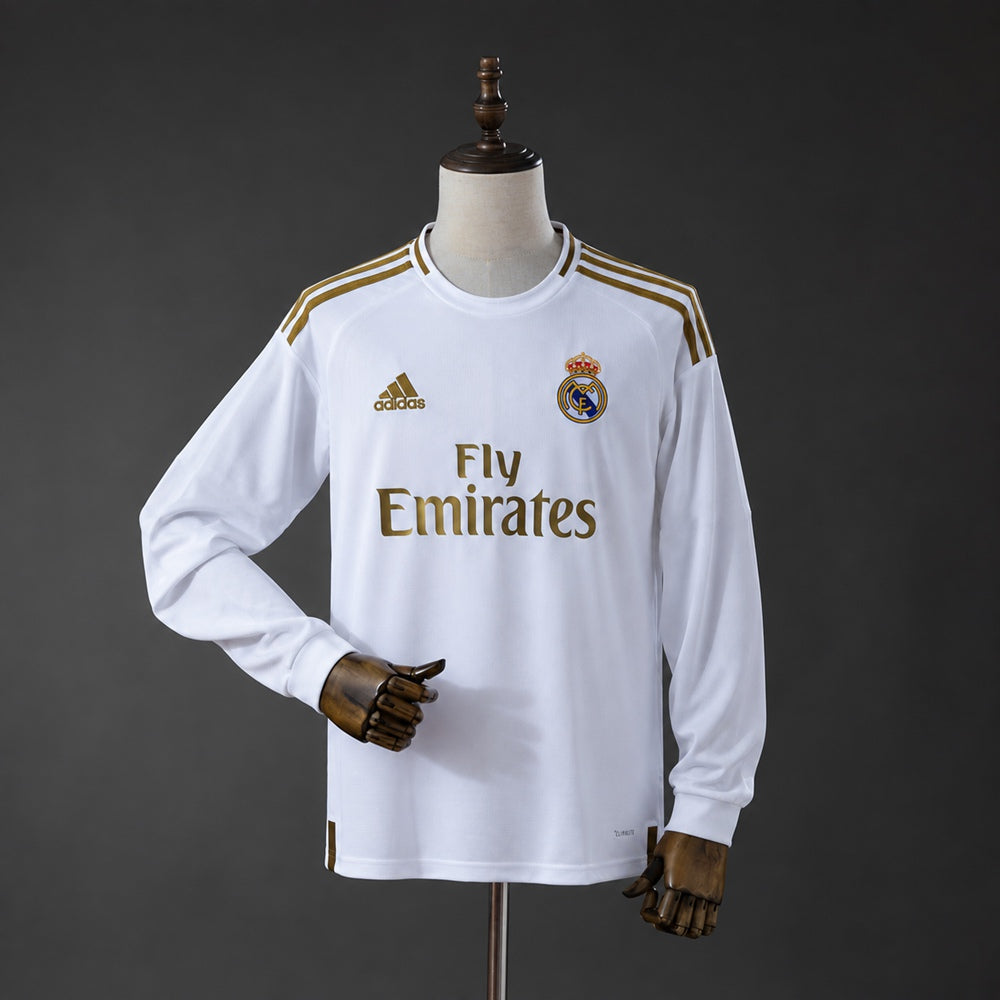 Real Madrid 19/20 Home Long - Sleeves Retro