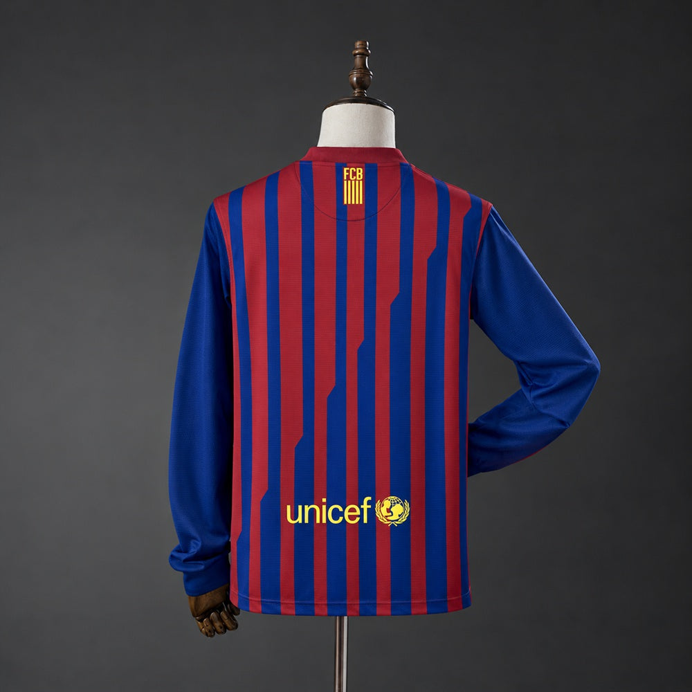 Barcelona 11/12 Home Long Sleeves Retro